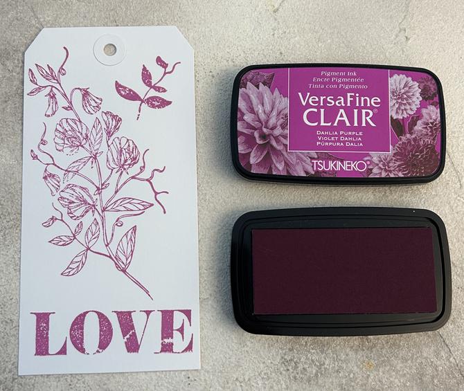 Versafine Clair Pigmenttintenkissen, "dahlia purple" ,3,5x7,5cm,