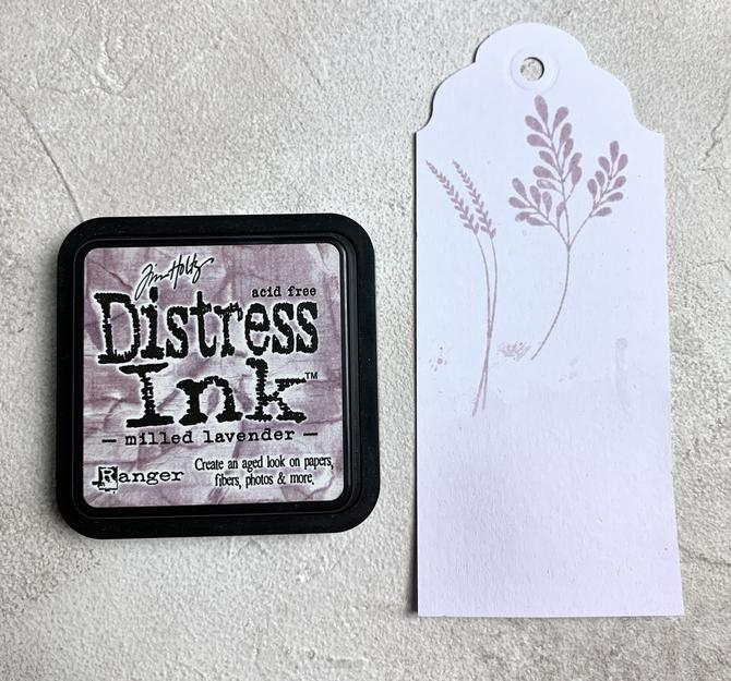 Tim Holtz Distress Ink Tusche Stempelkissen, milled lavender, 7,5x7,5 cm