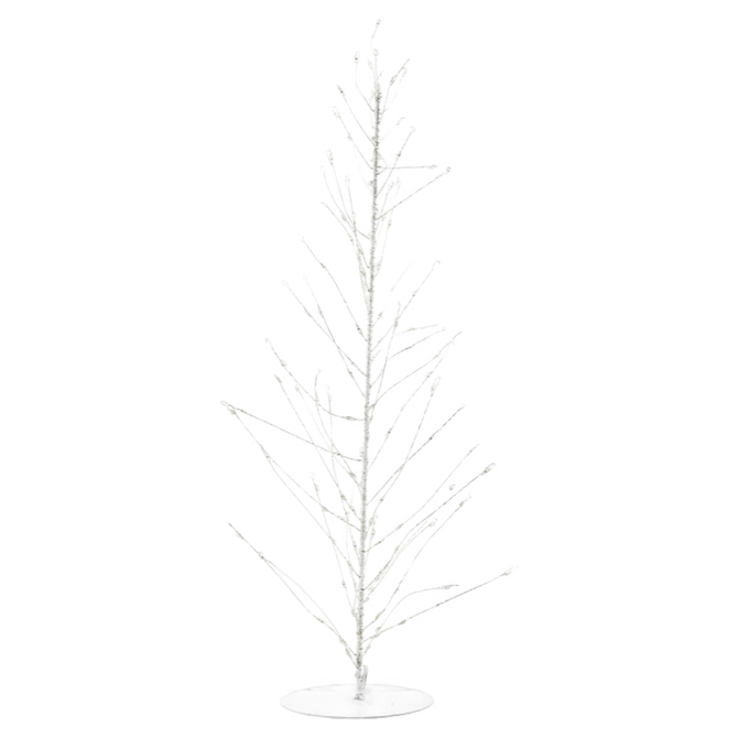 Weihnachtsbaum aus Draht "Glow" klein in weiß von House Doctor