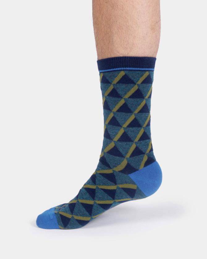 Thought MENS GEO PATTERN ORGANIC COTTON SOCKS
