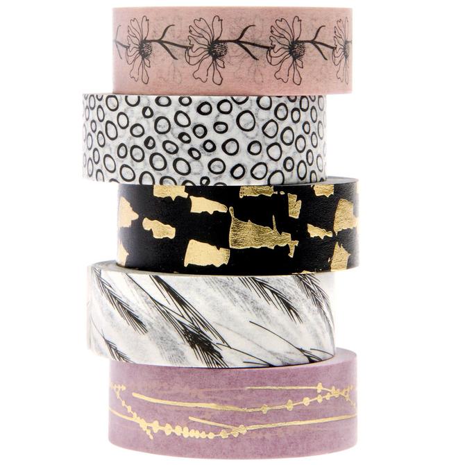 Masking Tape Set "In the Meadow -Gräser", 1,5x10m, 5-tlg.