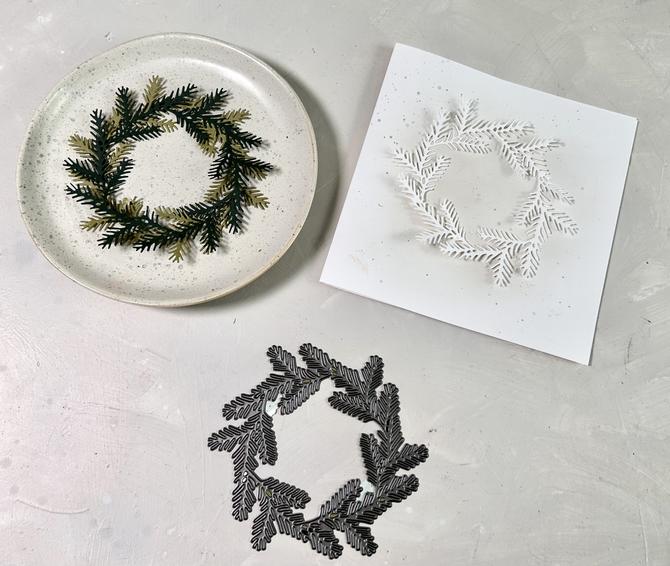 Stanzschablone xmas Tanne "Tannenkranz" D.11,5cm