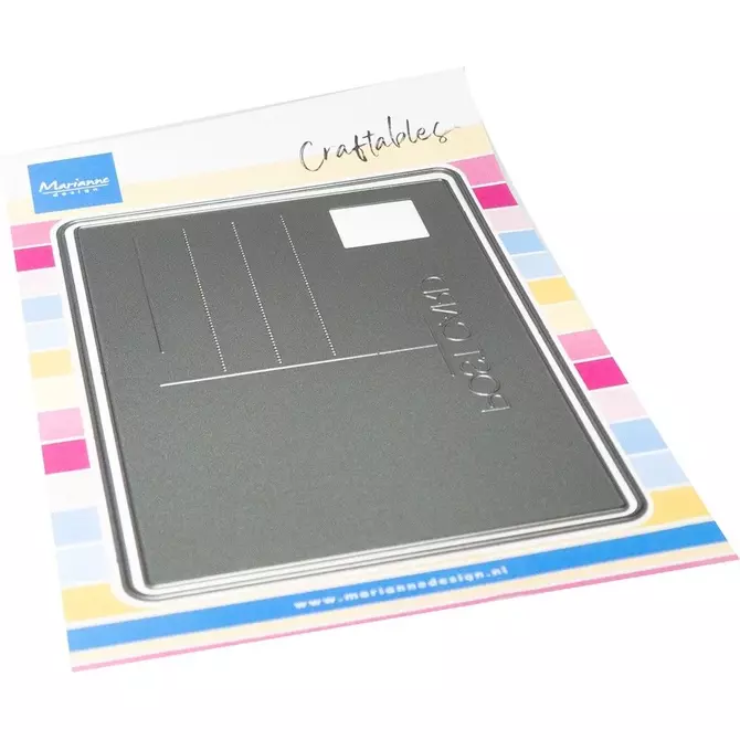 Stanzschablone "Postkarte", bis 10,5x14,7cm, 2-tlg. 