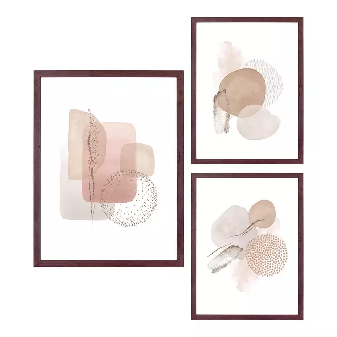 Bilderrahmen "Aspen" 3er Set in braun von House Nordic