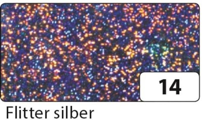 Holographische Folie selbstklebend, 40 cm x 1 m Rolle, silber