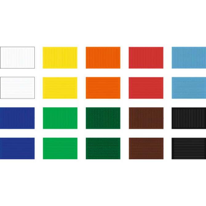 Flechtblätter sortiert in 10 Farben, 10 x 10 cm, 7 mm in 50 Paar5,40