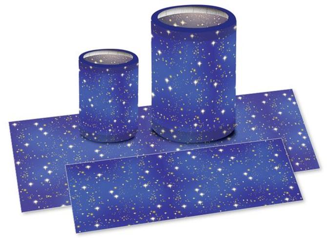 Laternenzuschnitte "Sternehimmel" - 25 Blatt sortiert