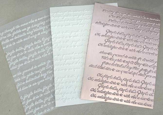 3D Embossing Folder Prägeschablone "Jingle Bells", 15x15cm