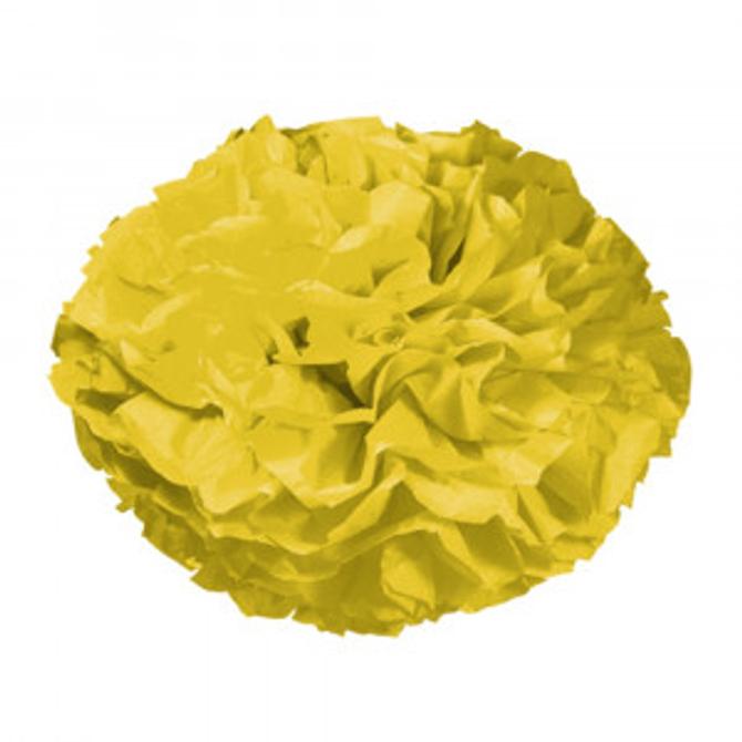 Papier Pompons goldgelb - 10 Bogen