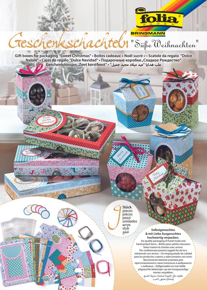Geschenk-Schachteln-Set "Süße Weihnachten", "Süßes Verpacken Weihnachten" und "Süßes Verpacken"