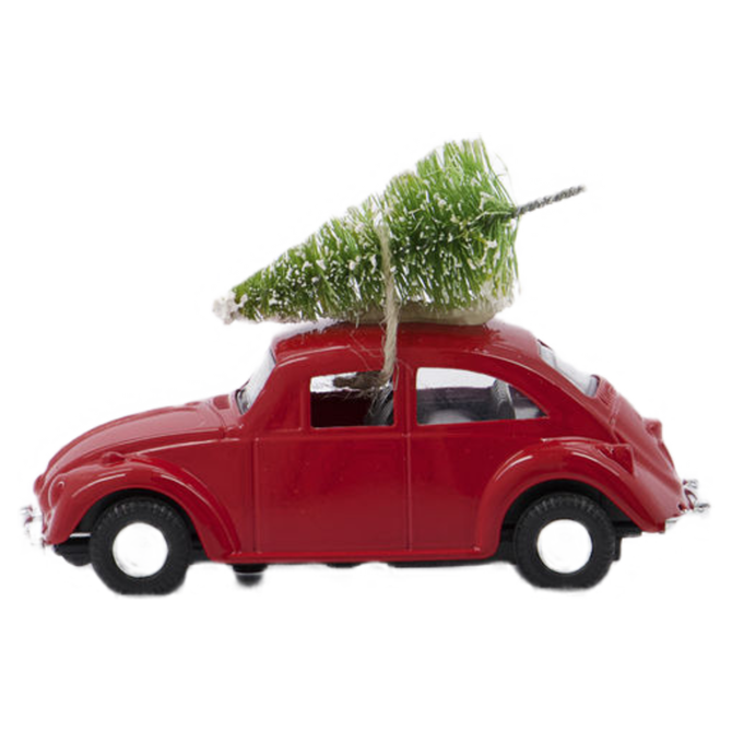 Xmas Mini Car in rot von House Doctor