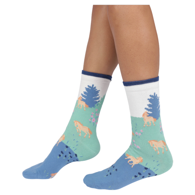 Thought HORSE FIELD BAMBOO SOCKS