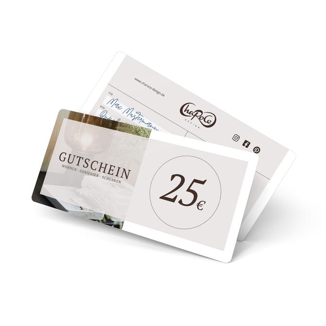 Geschenkgutschein über 25 Euro