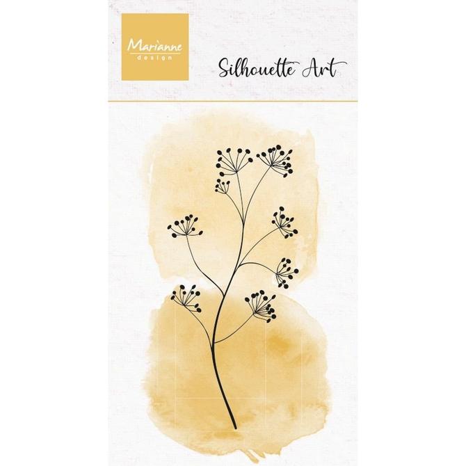 Clear Stamp Silhouette Art Viburnum