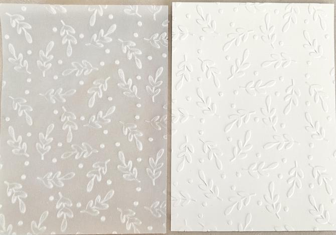  Embossing Folder Prägeschablone "Zweige & Punkte" 15x20,5cm