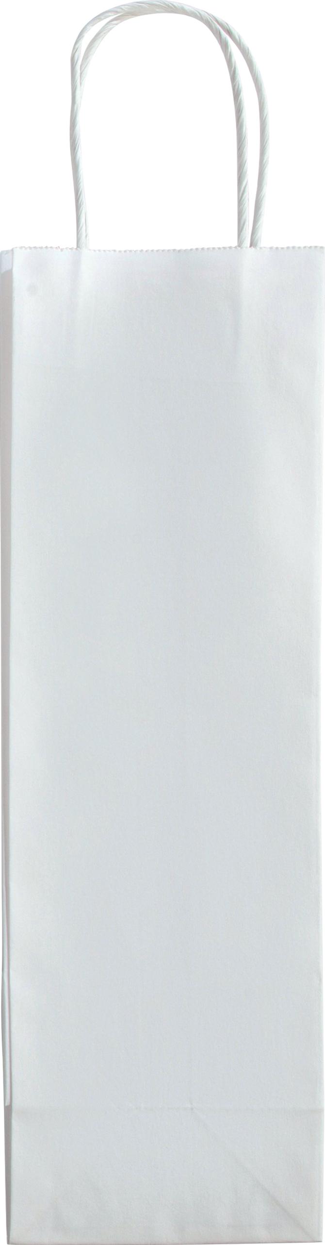 Papiertüten für Flaschen, 110 g/m², 12 x 10 x 36 cm, weiß