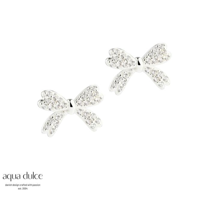Aqua Dulce  DARLING BIG BOW EARSTUDS 5804