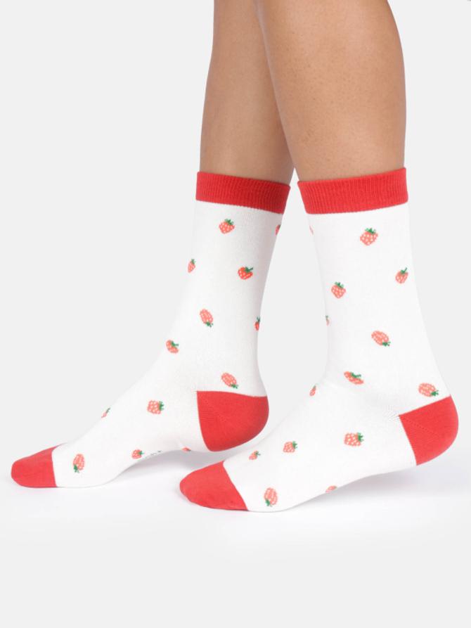 Thought WOMENS STRAWBERRY BAMBOO CREW SOCKS
