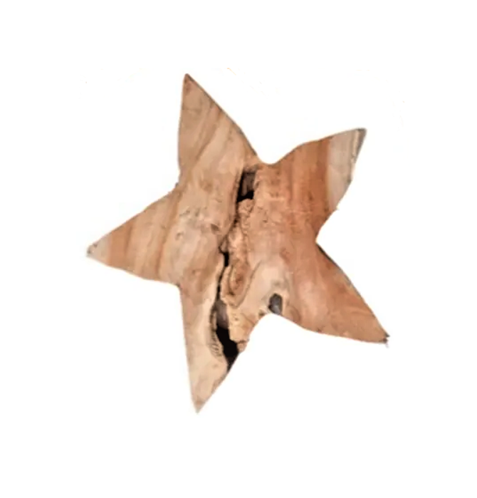 Stern groß aus Holz Naturbelassen in Eigenproduktion