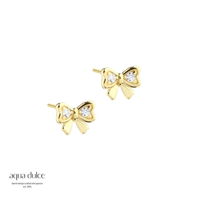 Aqua Dulce  NICE BOW EARSTUDS 5910
