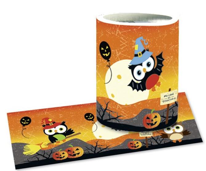 Laternenzuschnitte "Halloween Eule" - 25 Blatt sortiert