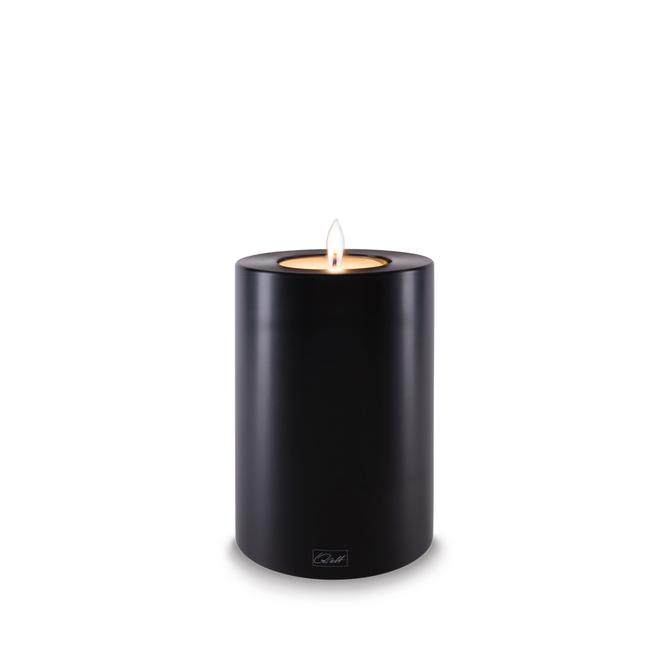 Dauerkerze Farluce "Trend" mittel in schwarz von Qult®