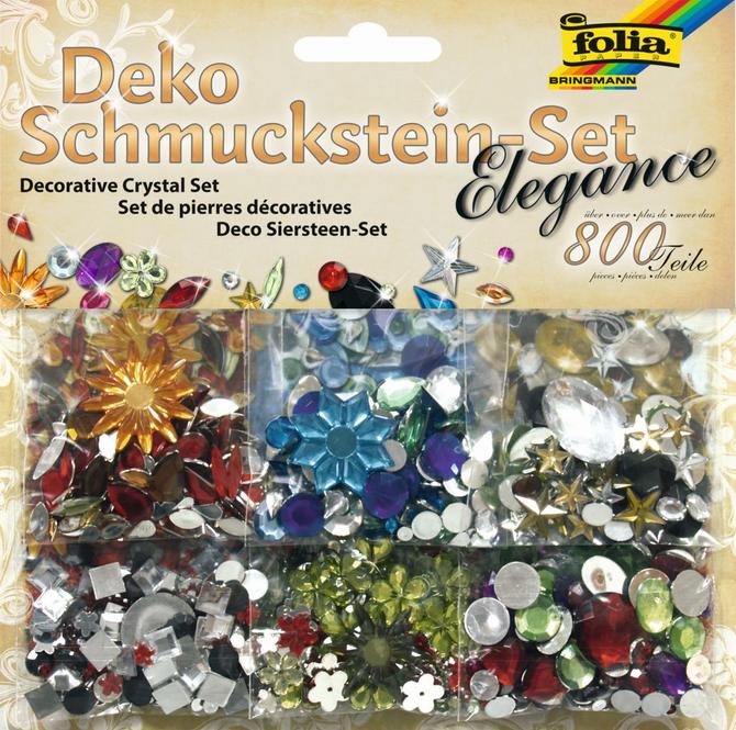 Schmucksteine-Set Elegance, über 800 Teile, sortiert