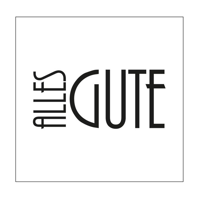 Embossing Folder "alles Gute", 15 x 15cm