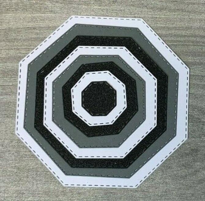 Achteck, bis 8,5x8,5 cm, 8-teilig