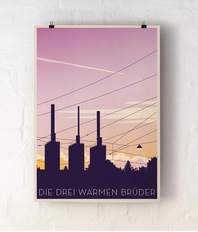 Illustre Welt Poster A4 HIMMEL ÜBER LINDEN