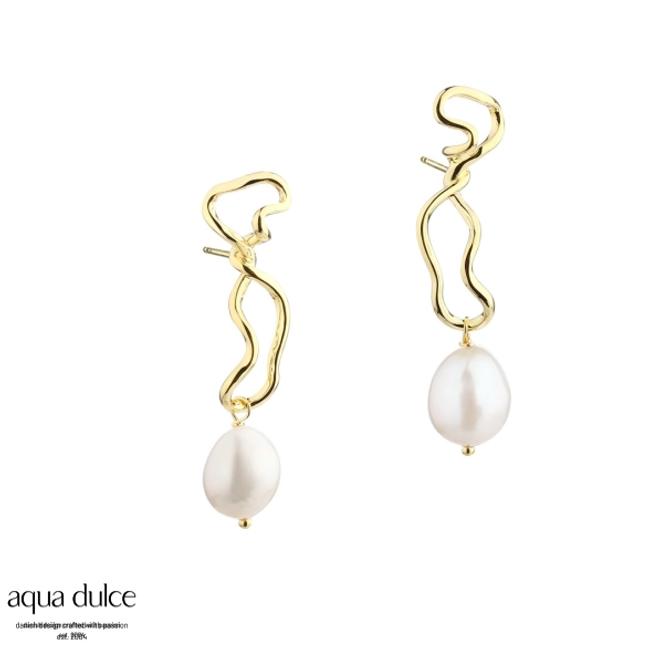 Aqua Dulce  CURLY BODIL EARRINGS 5525