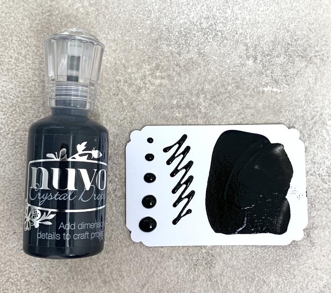 Chrystal Drops " ebony black ", flüssige Perlen, 30ml