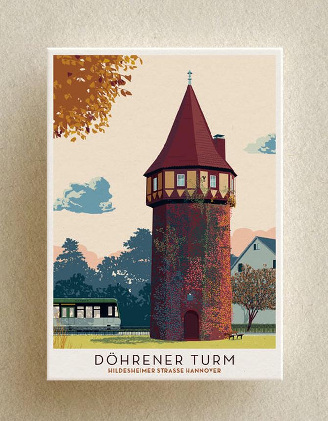 Illustre Welt Poster A4 DÖHRENER TURM