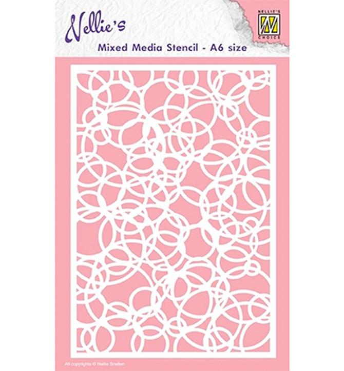 Maskierschablone Mixed Media Kreise, DIN A6