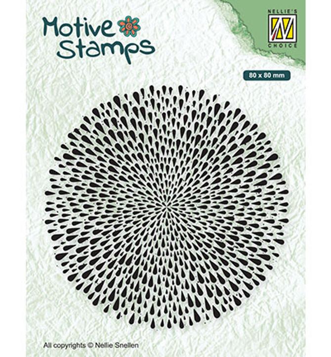 Clear Stamp "burst of drops", D. 8cm