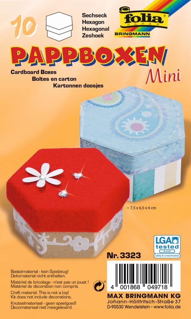 Pappboxen Mini, 10 Stück