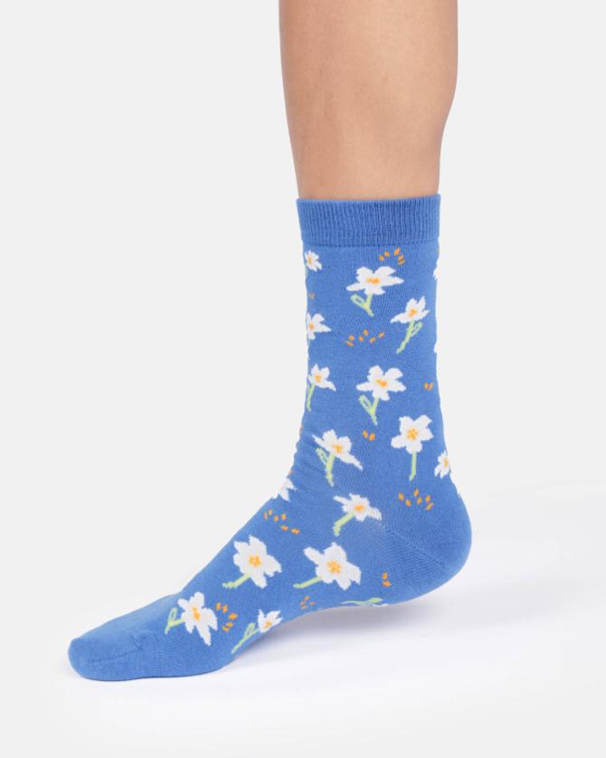 Thought WOMENS COSMOS FLORAL ORGANIC COTTON SOCKS
