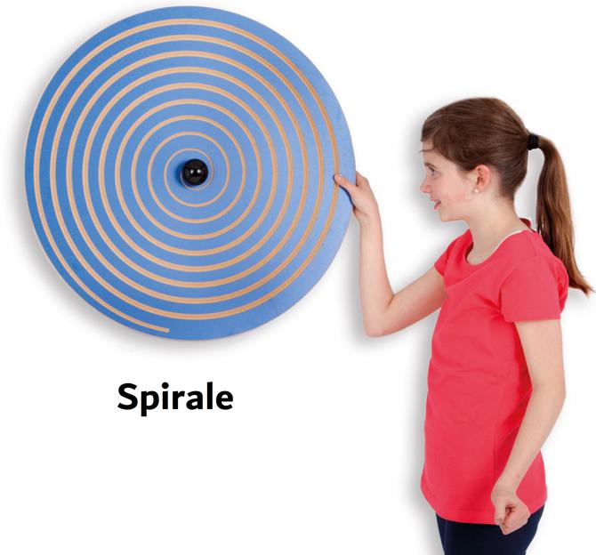 Wandkreisel Set "SPIRALE" aus MDF-Holz