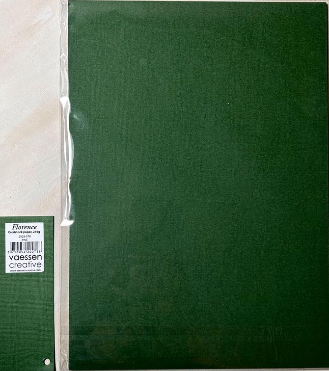 Cardstock Papier mit Leinenstruktur "Pinie ", DIN A4. 216g/qm, 10 Bögen