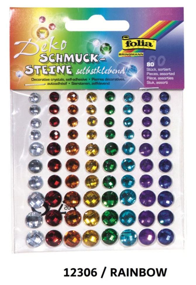 Schmucksteine "Rainbow", selbstklebend