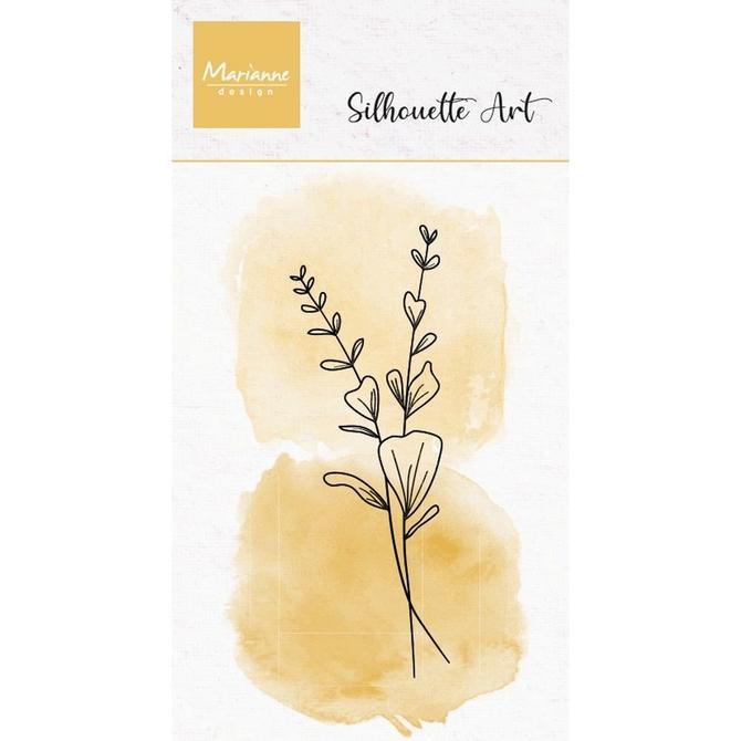 Clear Stamp Silhouette Art Eukalyptus 