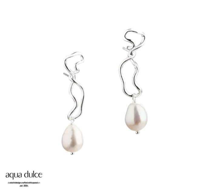 Aqua Dulce  CURLY BODIL EARRINGS 5524