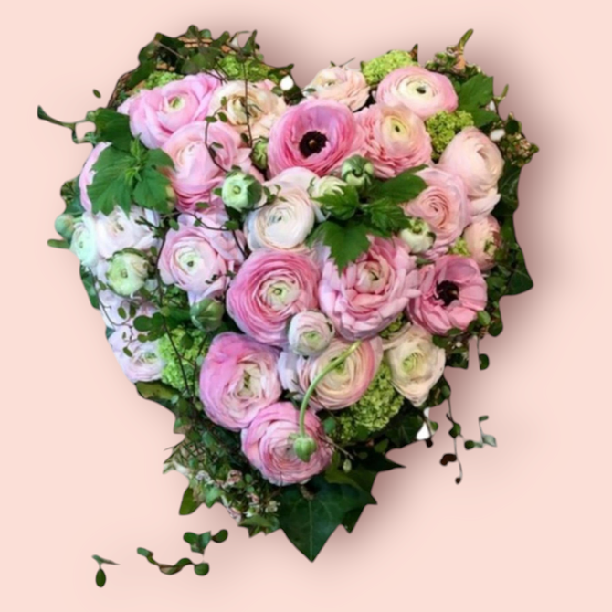 Blütenherz "Ranunkel" 