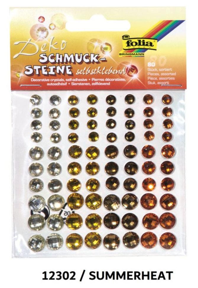 Schmucksteine "Summer Heat", selbstklebend