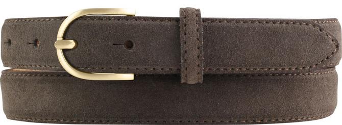 BRAZIL GÜRTEL VELOURSLEDER 2,5cm Dunkelbraun