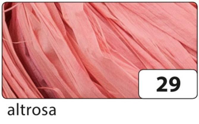 Raffia-Naturbast, 50 g, 1 Bündel, altrosa