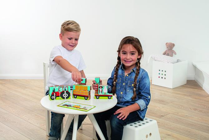 HOLZ - BLOCK PUZZLE "BAUERNHOF" ...faszinierende Möglichkeiten, die begeistern !