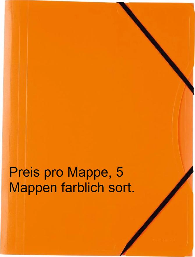 Sammelmappe NEON aus Kunststoff, DIN A4