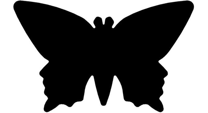 Motivlocher groß. Schmetterling