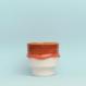 Porzellantopf Orange/Rot #1